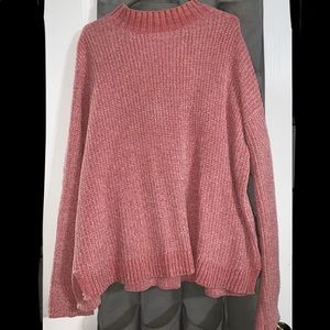 Pink chenille sweater